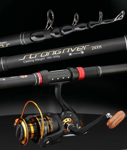 Telescopic fishing rod sea - fishing,