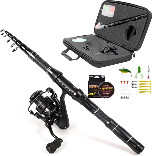 Telescopic fishing rod and - rod,