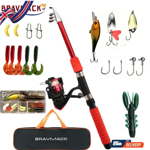 Telescopic fishing rod - fishing, set