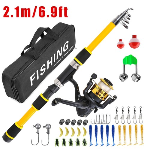 Telescopic fishing rod reel - telescopic,