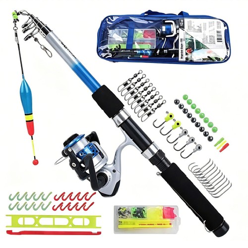 Telescopic fishing rod - fishing, &