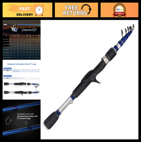 Telescopic fishing rod combo - telescopic,