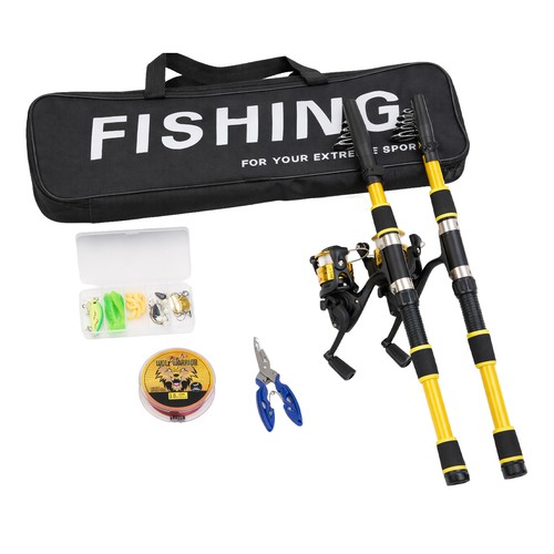 Pack fishing rod and reel - 2-pack,