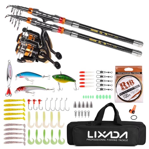 2pc carbon telescopic fishing - 2pc,