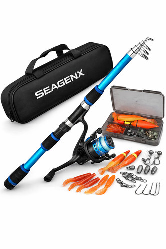 Seagenx telescopic fishing rod - telescopic,