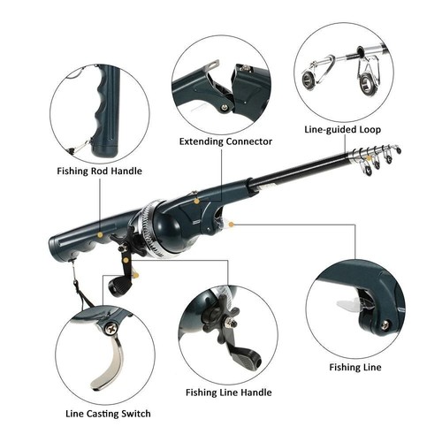 Telescopic fishing fish tackle - telescopic,