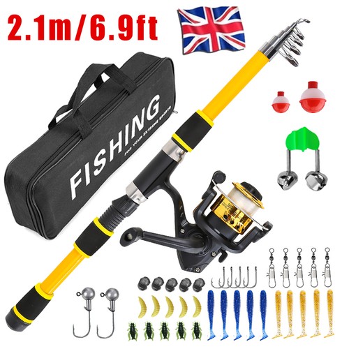 Telescopic rod reel combo - 2.1m,