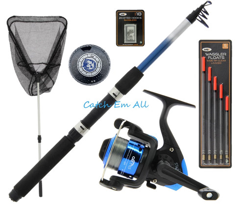 Telescopic fishing rod reel - &,