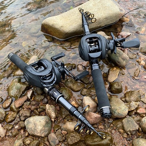 Telescopic fishing rod reel - fishing,