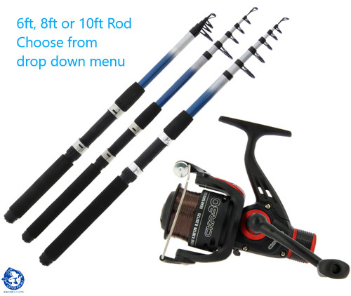 Telescopic fishing rod and - fishing,